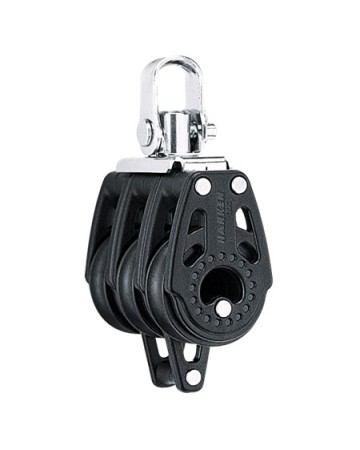 Poulie Carbo triple émerillon ringot 29mm