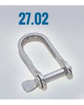 manille plate 4mm longue