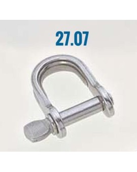 manille plate 6mm courte