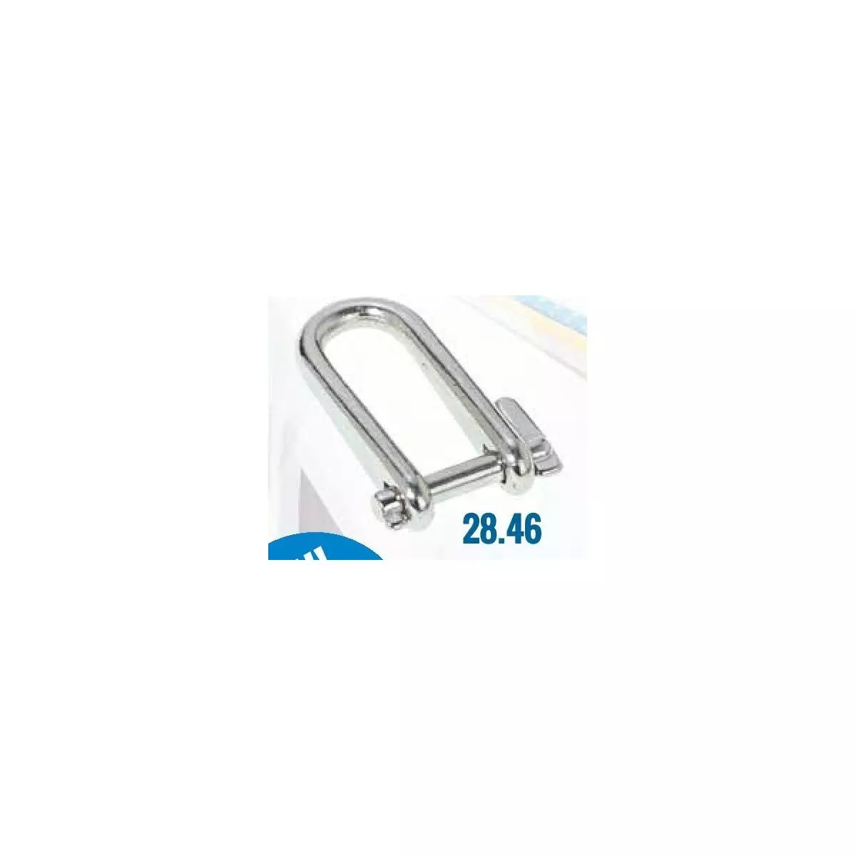 Manille plate 1/4 tour 6mm