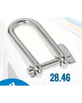 manille plate 1/4 tour 6mm