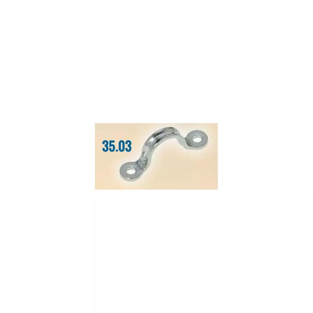 Pontet inox plat entraxe 42mm