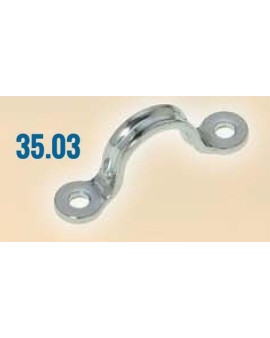 pontet inox plat entraxe 42mm