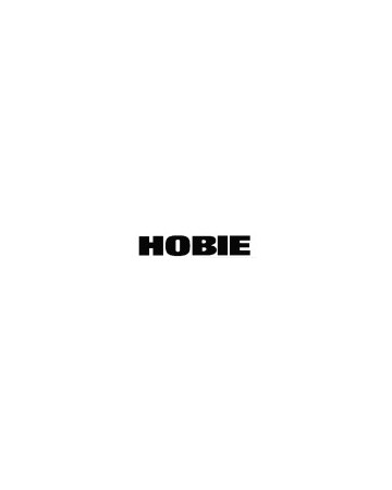 Autocollant coque Hobie noir H35mm