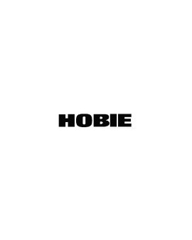 Autocollant coque Hobie noir H35mm