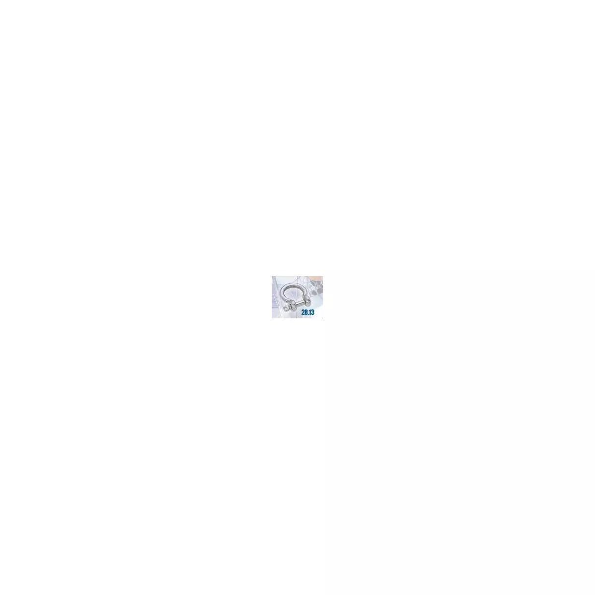 Manille lyre inox 6 mm