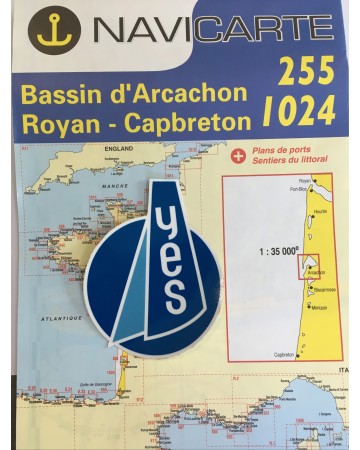 Carte Maritime du Bassin d&#039;Arcachon
