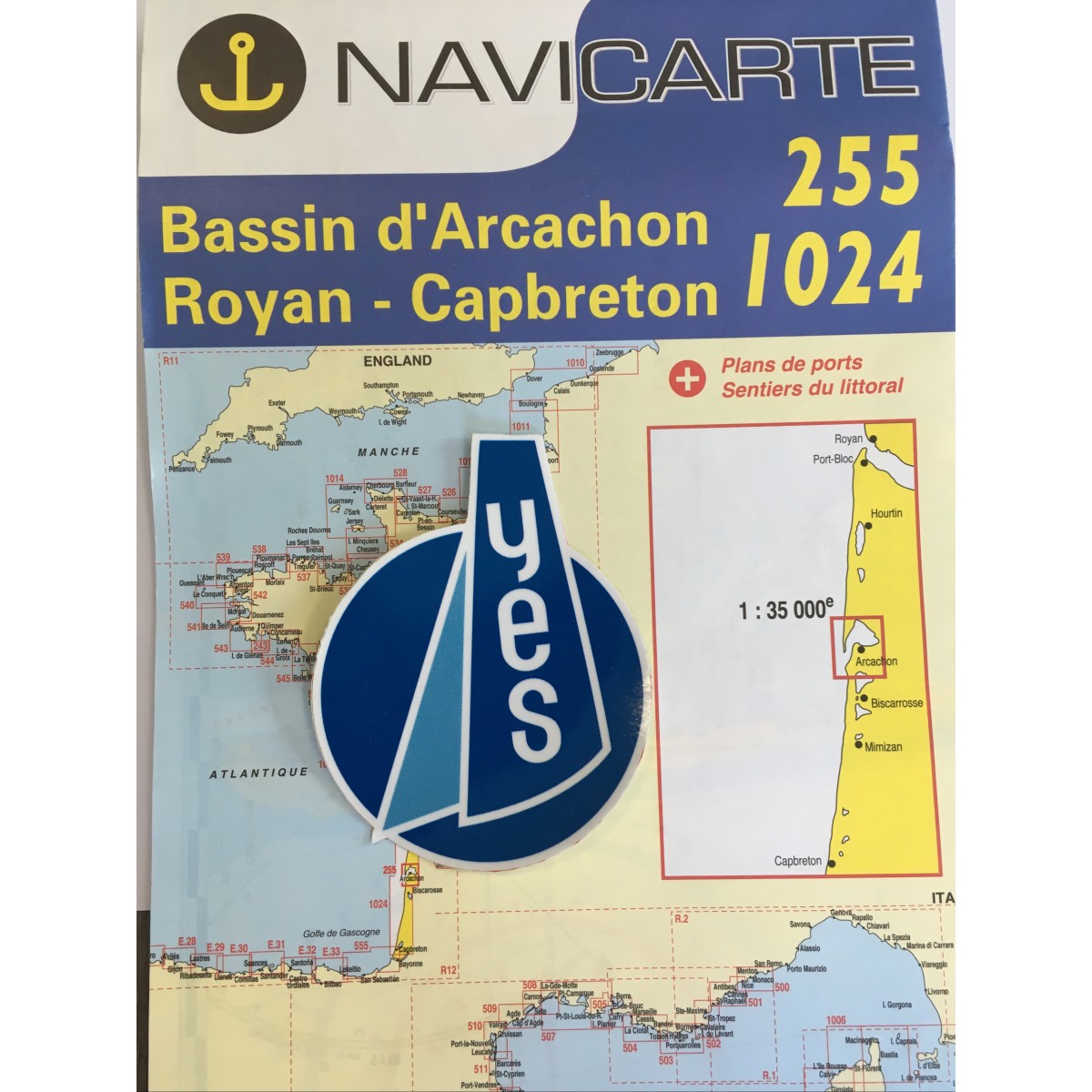 Carte Maritime du Bassin d'Arcachon