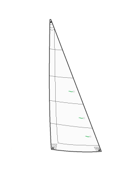 Foc compatible 470 Standard Dacron 210g - Blanc